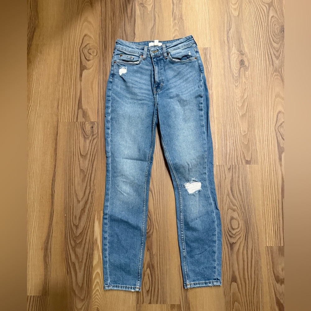 H&M skinny jeans in light blue